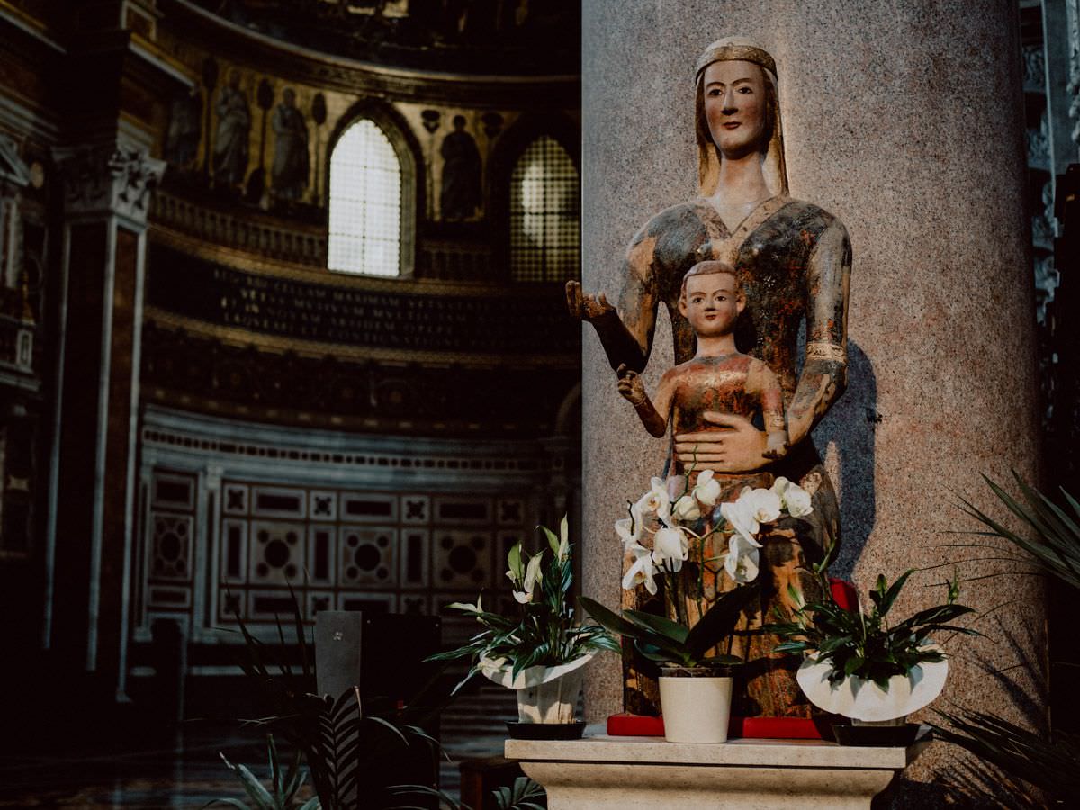 statues in the church