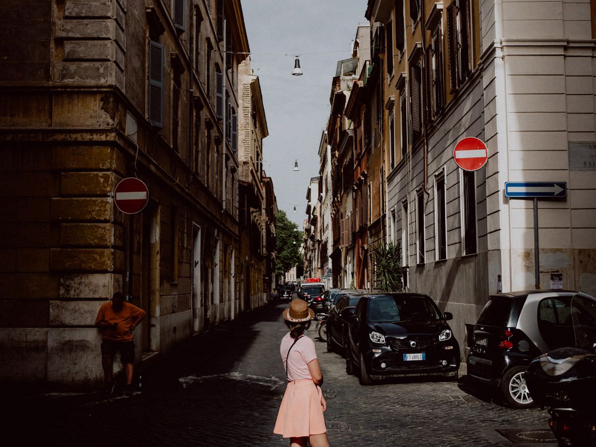girl on the rome street