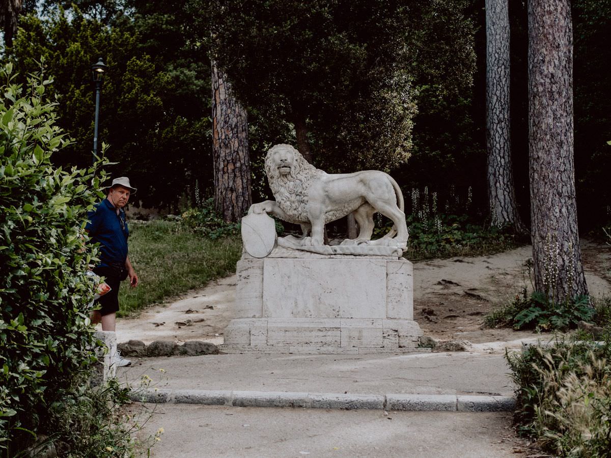 Lion statue